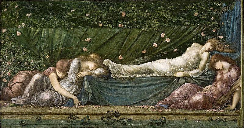 Edward Burne-Jones The Sleeping Beauty from the small Briar Rose series, oil painting image